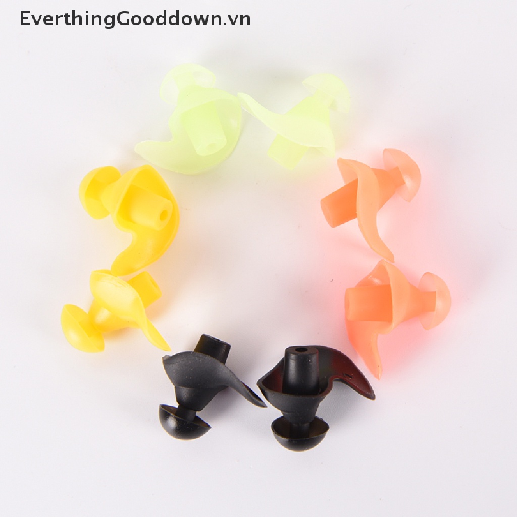 Everthinggooddown 1 Cặp Nút Bịt Tai Bằng Silicon Mềm Chống Ồn Chống Thấm Nước Khi Bơ