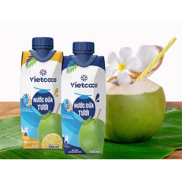 Nước dừa Vietcoco  330ml - Đặc sản Bến Tre