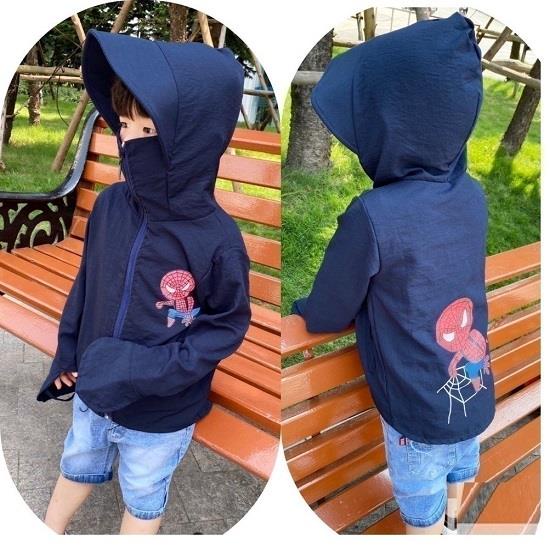 ÁO CHỐNG NẮNG NGƯỜI NHỆN- Áo chống nắng cho Bé Trai chất liệu thông hơi mềm mát thoải mái khi mặc - SVFAN15