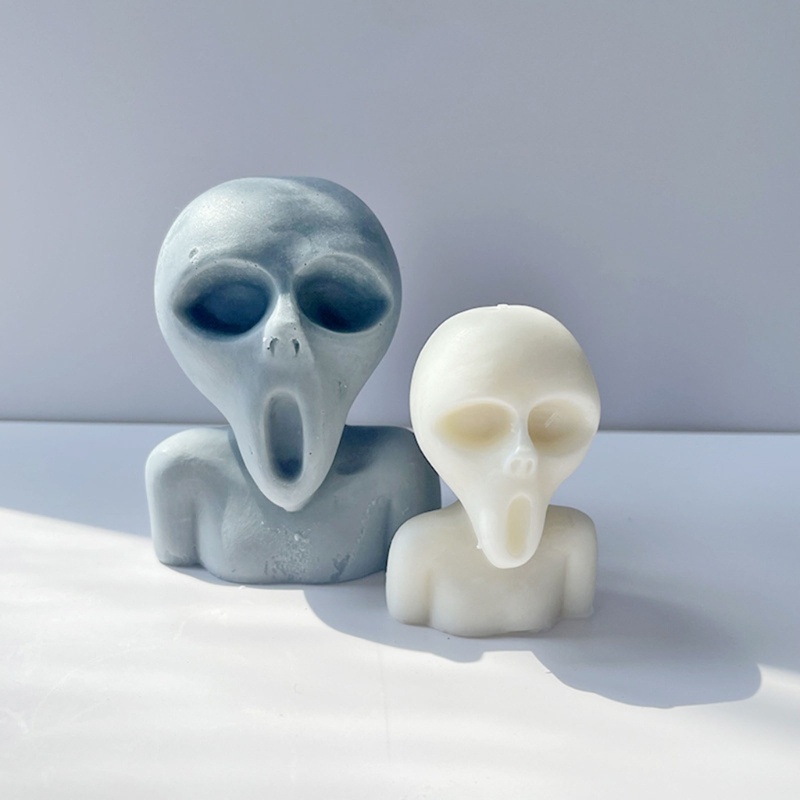 Khuôn Làm Nến / Xà Phòng Hình Đầu Lâu / Quả Bí Ngô 3D Bằng Silicone DIY