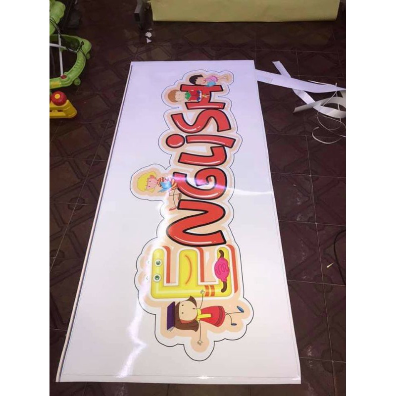 Combo 5 tranh decal +1 decal chữ english