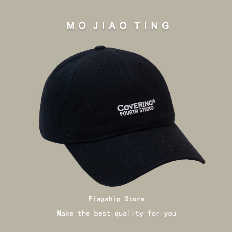 Mũ lưỡi trai thêu chữ màu xanh lá phong cách hàn quốc thời trang dễ phối đồ cho nam và nữ