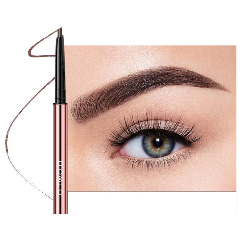 Chì Kẻ Lông Mày Hai Đầu Chống Thấm Nước YOUYO Kèm Cọ Cho Người Mới Bắt Đầu