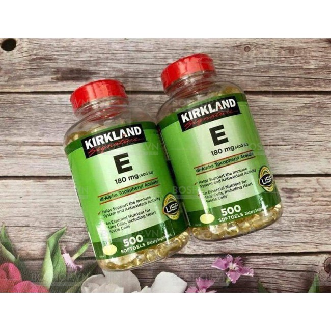 VIÊN UỐNG BỔ SUNG VITAMIN E400 IU KIRKLAND SIGNATURE 500 VIÊN