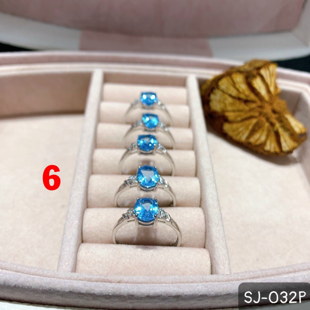 Nhẫn B ạc Đá Topaz Nhiều Mẫu Đẹp Lung Linh
