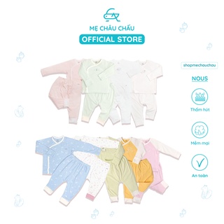 [FULL] Bộ Quần Áo Dài Tay Sơ Sinh Nous Cài Lệch Petit (Size Sơ Sinh Newborn NB)
