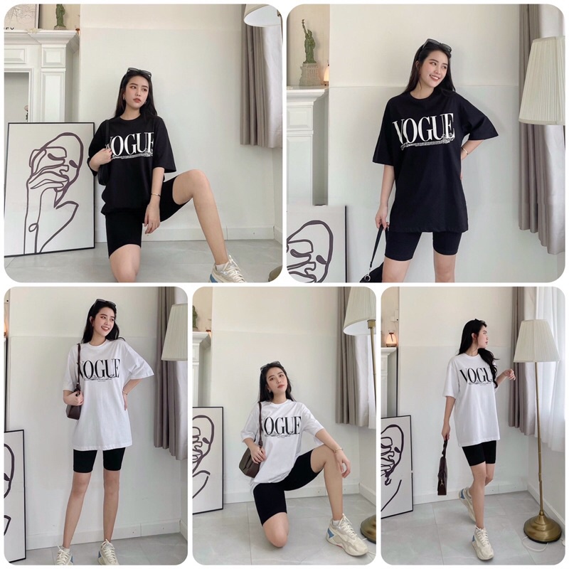 Áo thun Vogue oversize