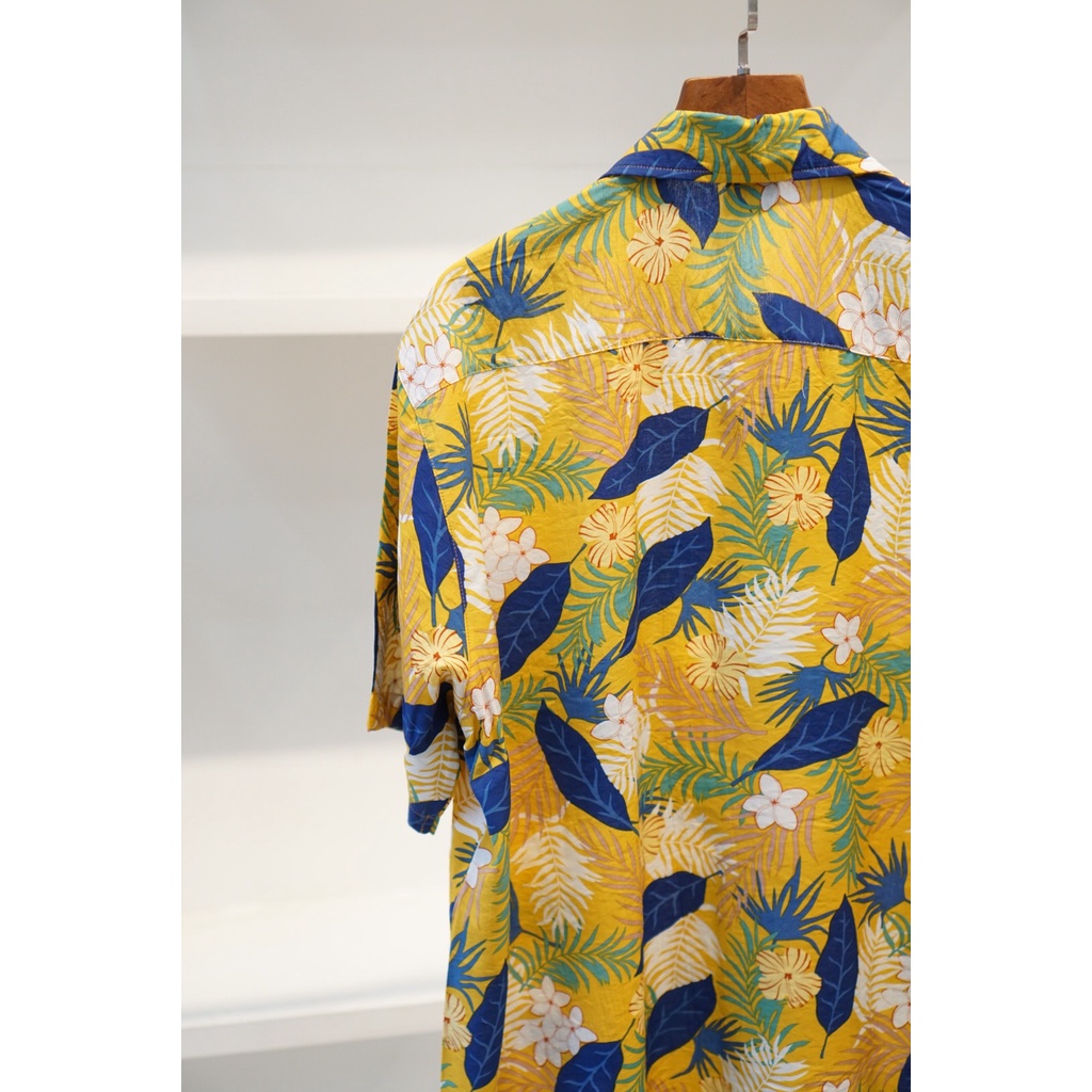 (SALE) Ao sơ mi nam Hawai ANHSTORE chất đũi họa tiết mùa hè