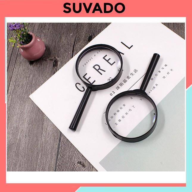 Kính lúp cầm tay 125*60mm dùng đọc sách tiện dụng KL1 SUVADO