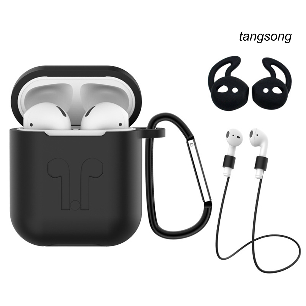 Set 4 Nút Silicone Bọc Tai Nghe Chống Mất Cho Airpods 1 / 2