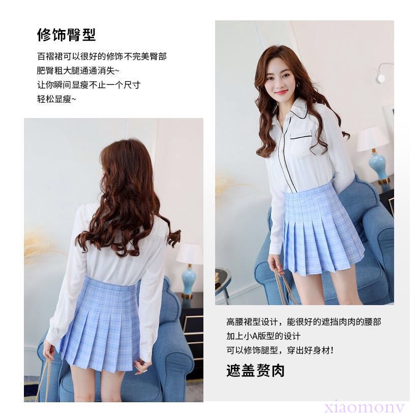 Chân váy chữ A xếp ly phong cách Hàn Quốc trẻ trung cho nữ | BigBuy360 - bigbuy360.vn