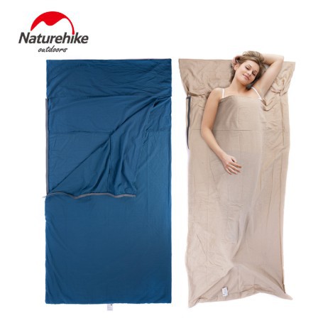 [BẢNH BAO - 5 SAO]  TÚI NGỦ MÙA HÈ CHỐNG BỤI, 100% COTTON, GẤP GỌN DÃ NGOẠI CẮM TRẠI NATUREHIKE NH15S012-D