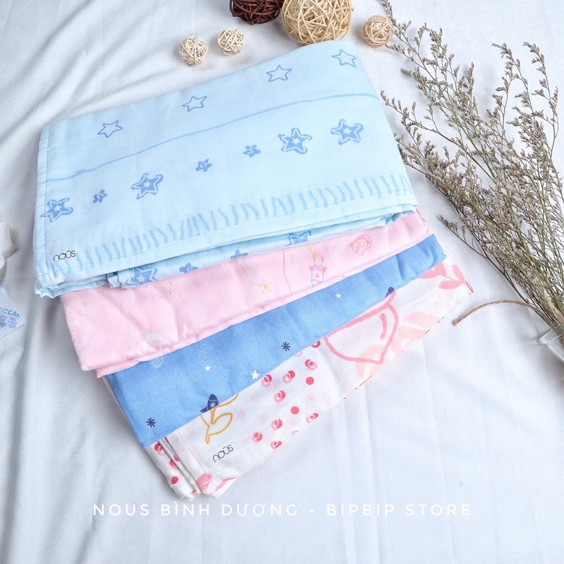 XẢ KHO KHăn xô 1 lớp, 2 lớp, khăn sợi tre Nous cho bé trai bé gái