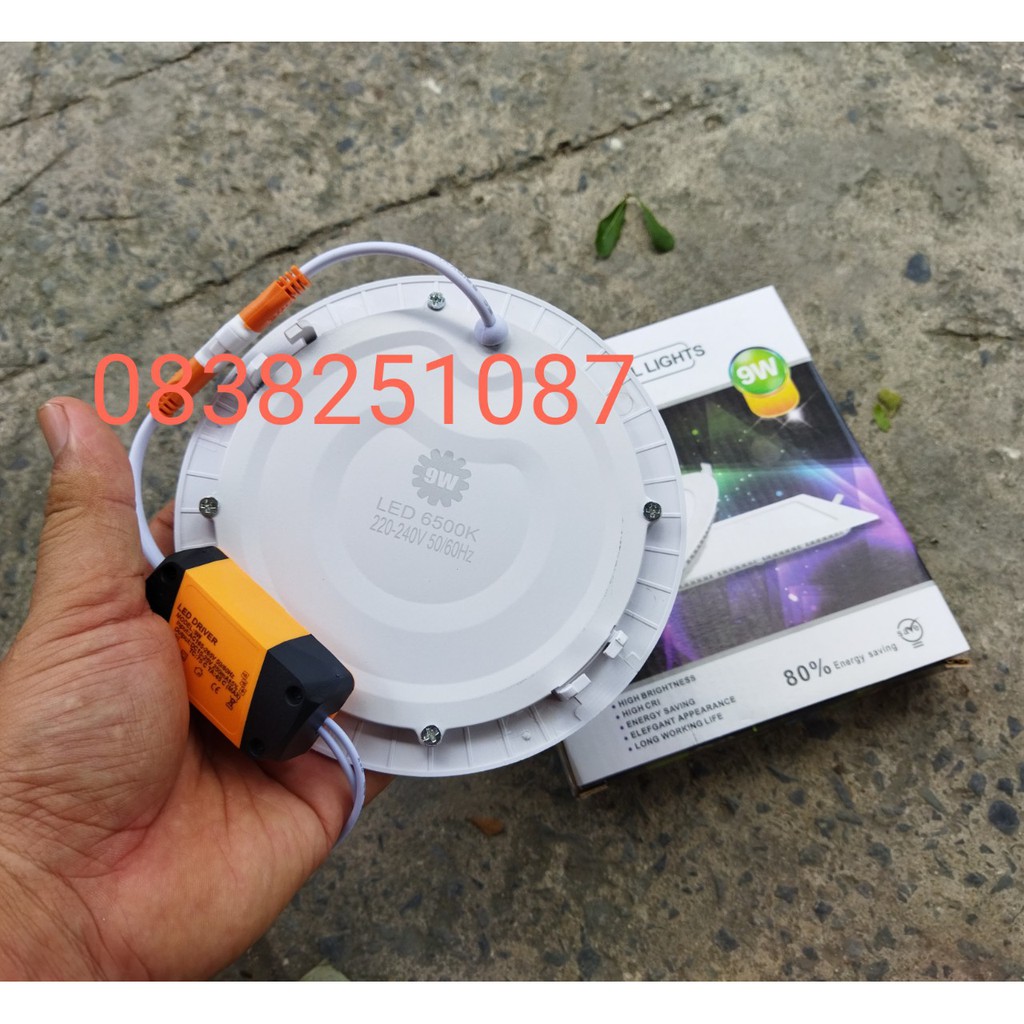 Bóng đèn led âm trần downlight 9W - vuông - tròn