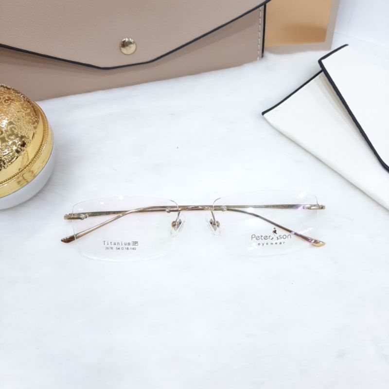 Gọng kính khoan Titanium peterson