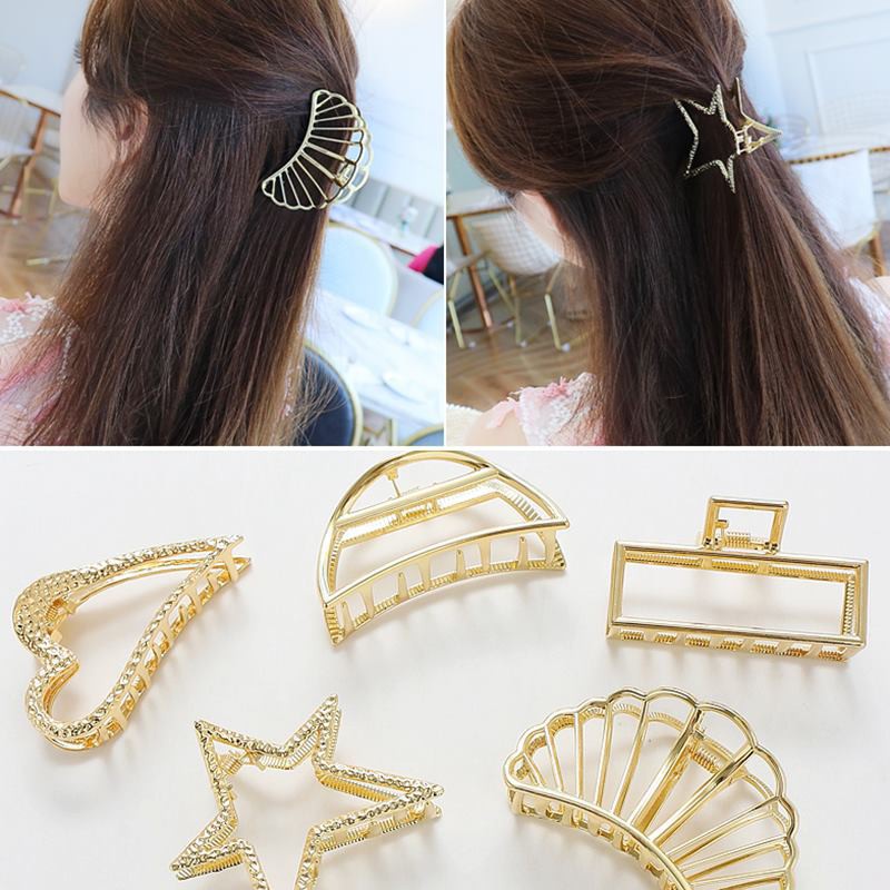 【kifli】Kẹp tóc kim loại đính ngọc trai phong cách Hàn Quốc cho nữ