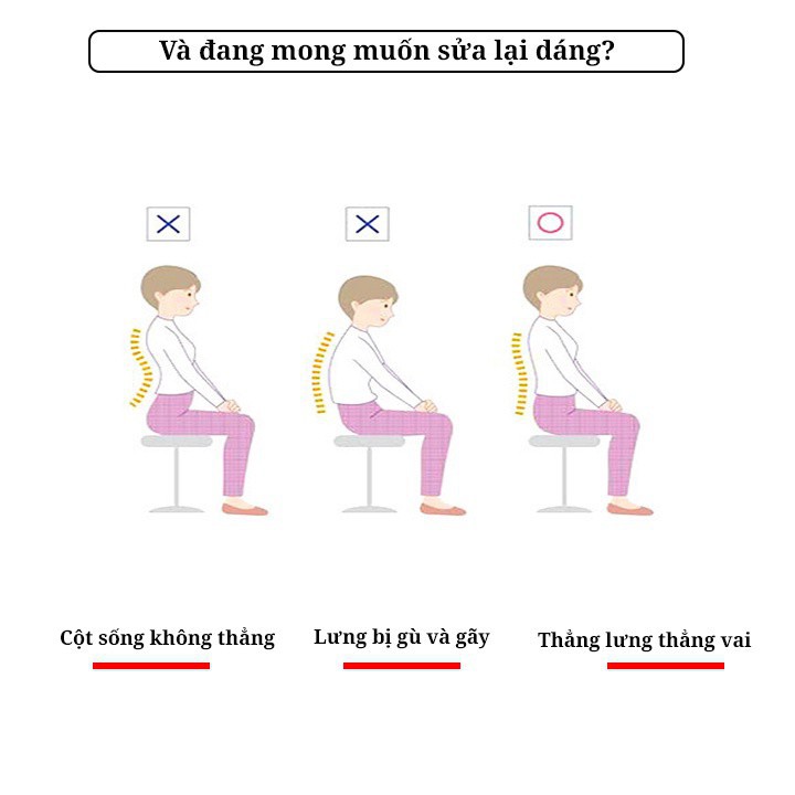 Đai điều chỉnh tư thế lưng ,vai chống gù chính hãng aolikes