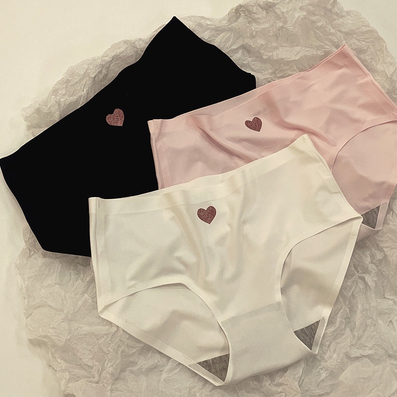 Quần Lót Lụa Lạnh Không Đường May Kháng Khuẩn Nâng Hông Gợi Cảm Cho Nữ