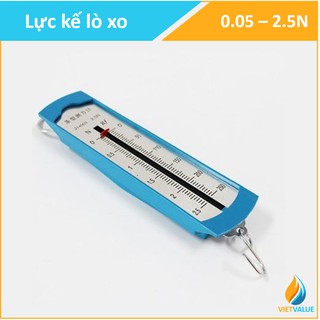 Lực kế lò xo dùng trong thí nghiệm cơ học, giới hạn đo 2.5N