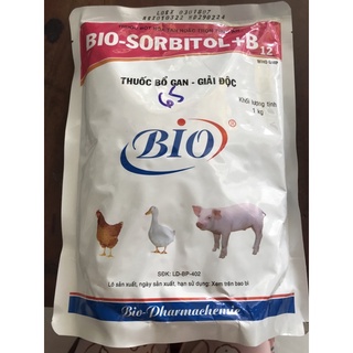 Bio- sorbitol b12 bổ gan, giải độc, tăng chức năng gan, tăng khả năng tiêu hoá 1kg cho gia súc gia cầm