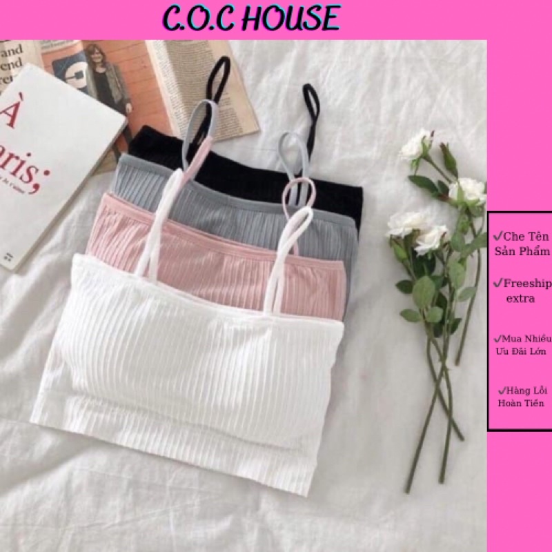 Áo Bra  Quây Áo Ống 2 Dây Gân Tăm, Áo Lót Học Sinh Rẻ Đẹp