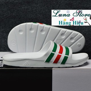 Dép Adidas chính hãng - trắng lá, đỏ