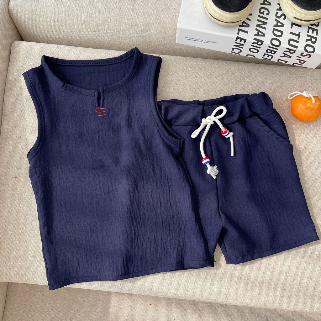 Bộ Sát Nách Cho Bé, Bộ Đồ Sát Nách Cho Mùa Hè Cực Mát Và Phong Cách Chất Đũi Cho Bé Yêu