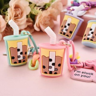 Móc khoá trà sữa có tag MKDT10