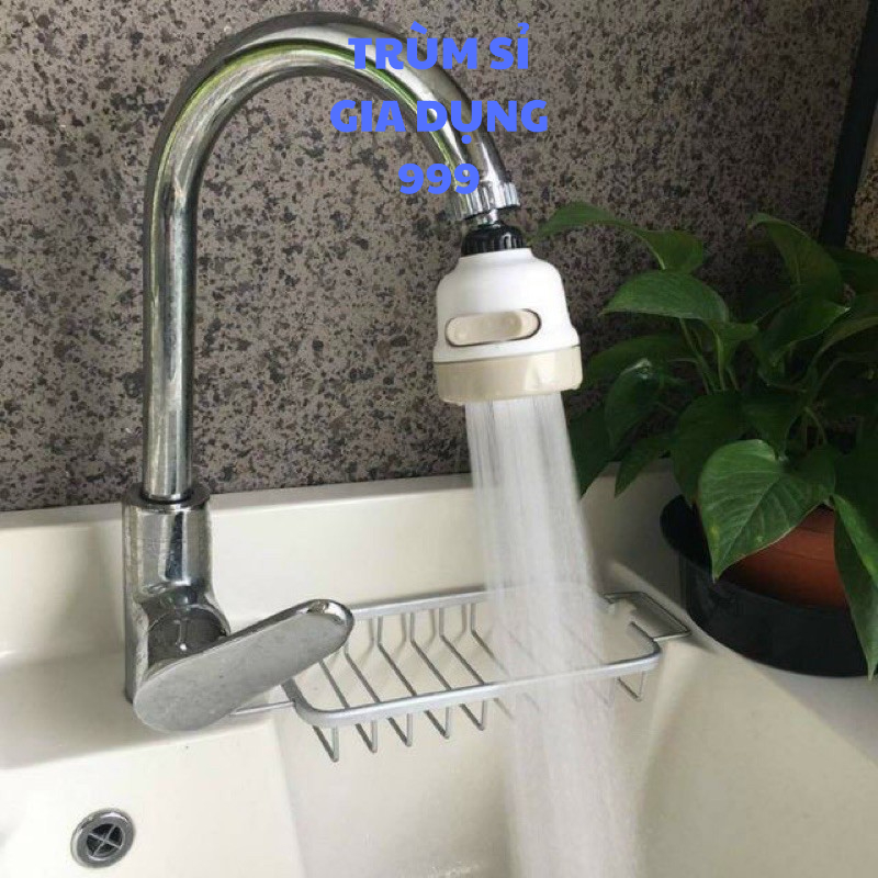Siêu sale Đầu Vòi Nối Rửa Chén Bát Tăng Áp - 3 Chế Độ Phun - Xoay 360 Độ, vòi nước xoay 360 độ màu trắng