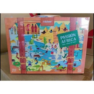 Bộ xếp hình Mideer Puzzle 180 miếng chủ đề Châu Phi khát vọng 5+
