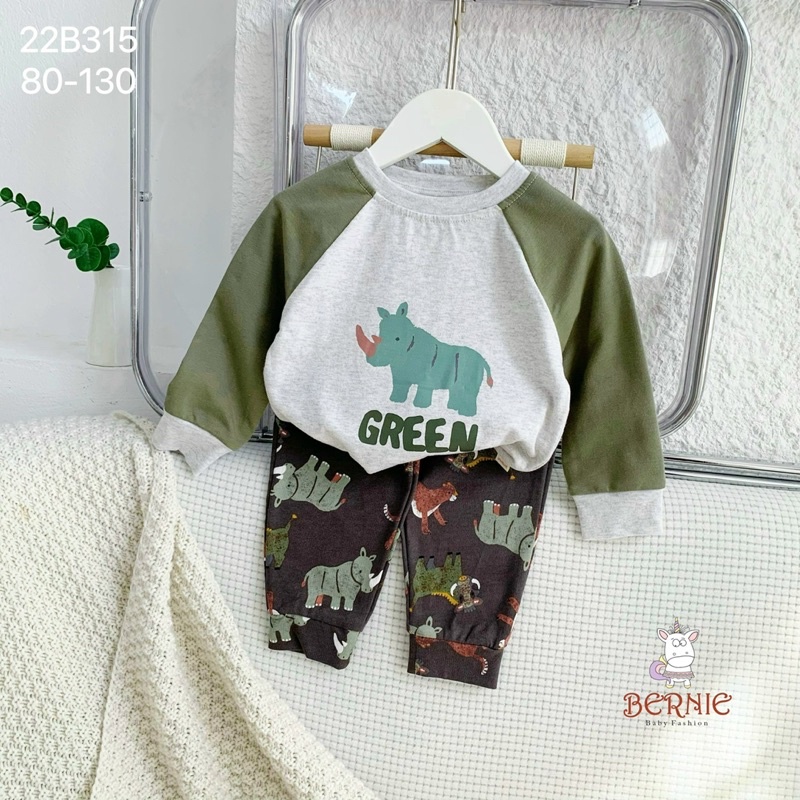 Bộ dài tay Bernie thu đông cho bé trai