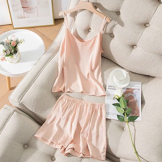 Bộ Lụa Satin Hai Dây Cao Cấp