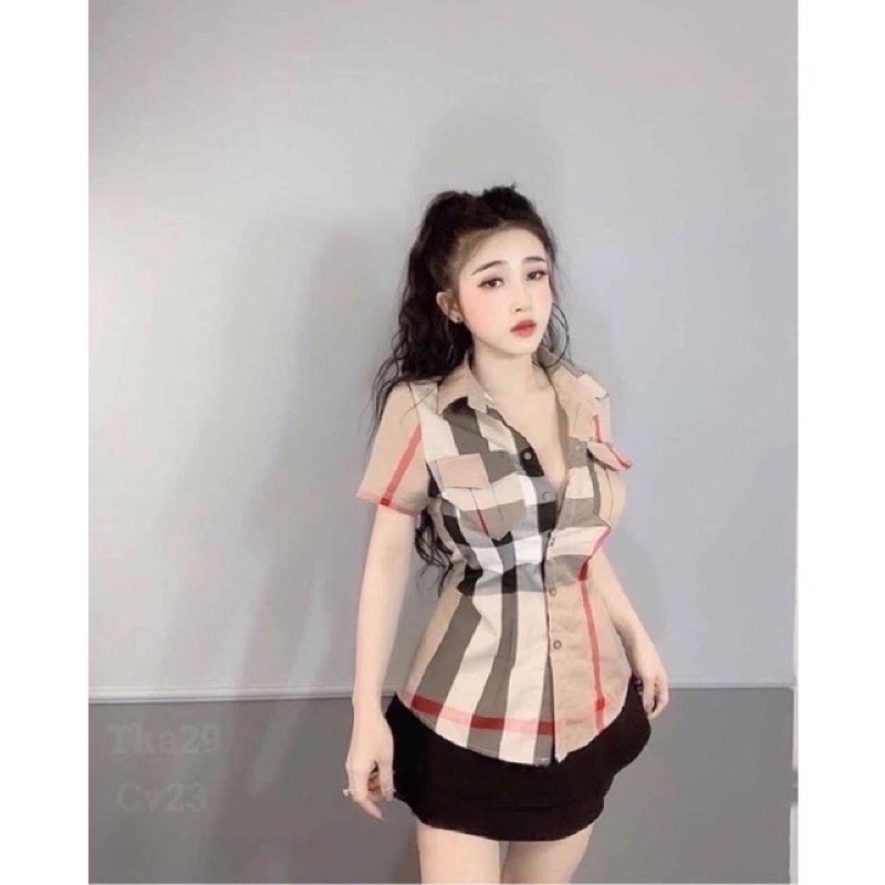 Áo sơ mi kẻ sọc B.U.P.B.E.R.Y về lại đủ màu kèm hình và video