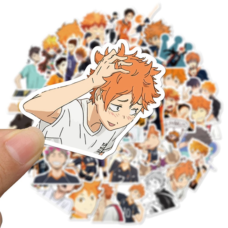 Tmdbyx Bộ 50 Miếng Dán Họa Tiết Anime Haikyuu