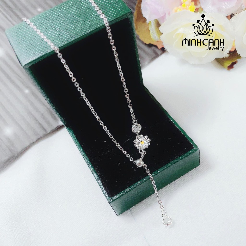 Dây Chuyển Bạc Cúc Họa Mi Dây Rút Dài Ngắn - Minh Canh Jewelry