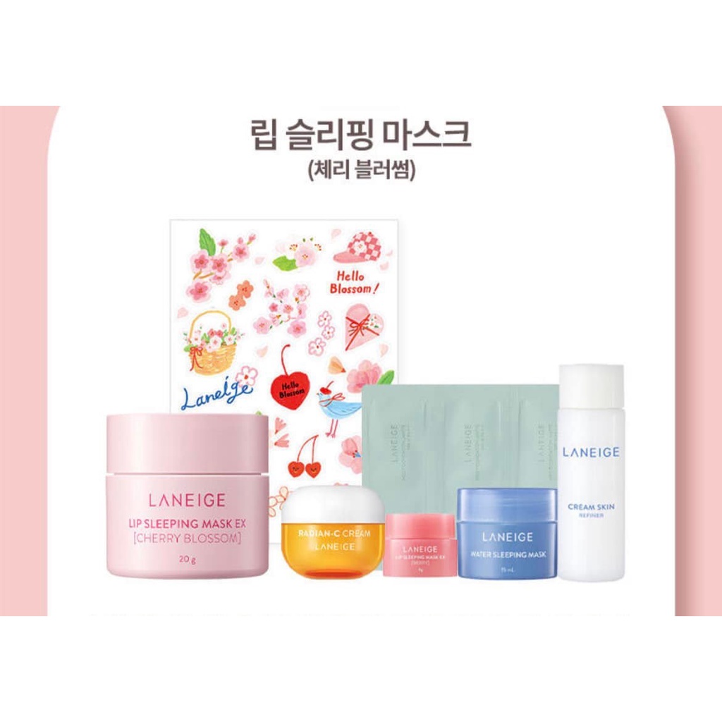 Mặt nạ ngủ môi phiên bản limited của Laneige mùi cherry blossom