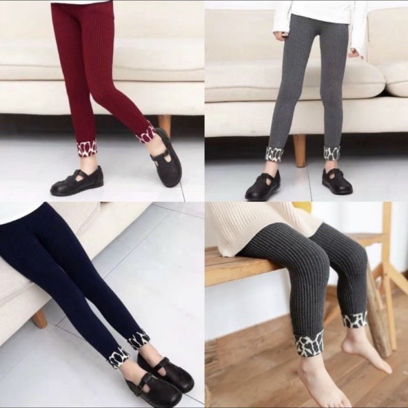 Quần leggin len bé gái size 14-25kg