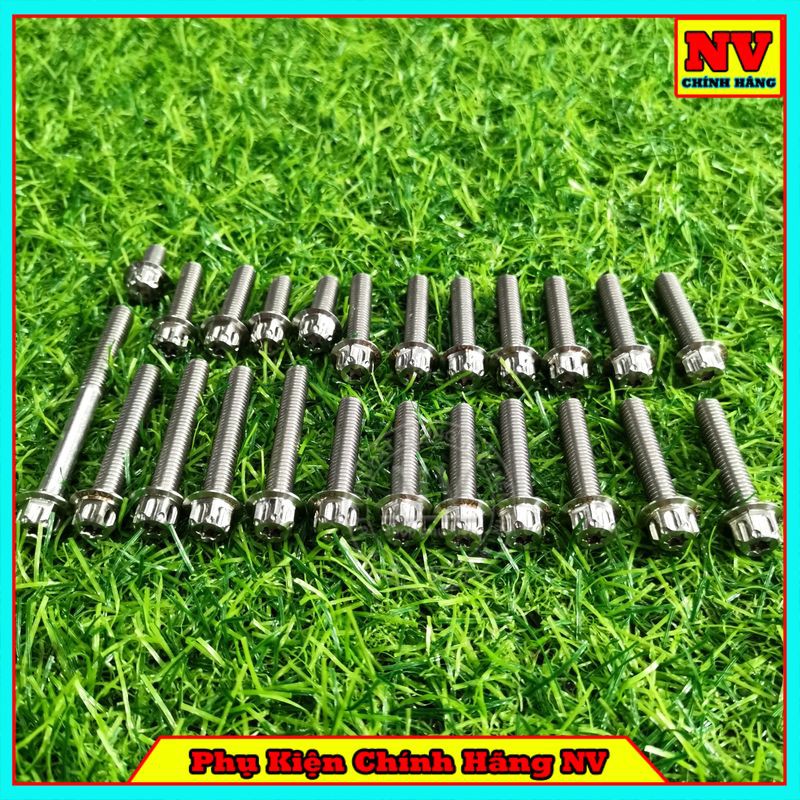 Bộ Ốc Lốc Máy Winner Mẫu Salaya Inox 304 (24 Con)