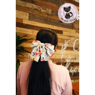 Đồ Cột Tóc Linen Hoa - Dây Cột Tóc Thắt Nơ - Nơ Cột Tóc Đuôi Ngắn