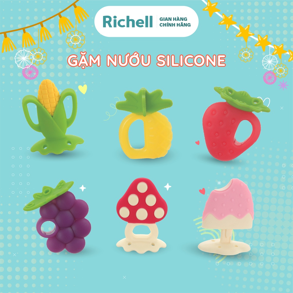 Gặm nướu silicone cho bé Richell Nhật Bản | Baby