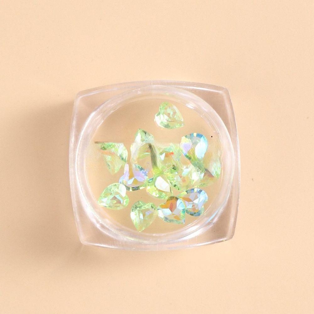 Hộp Sequin Lấp Lánh Màu Xanh Lá Dùng Trang Trí Móng Tay Nghệ Thuật