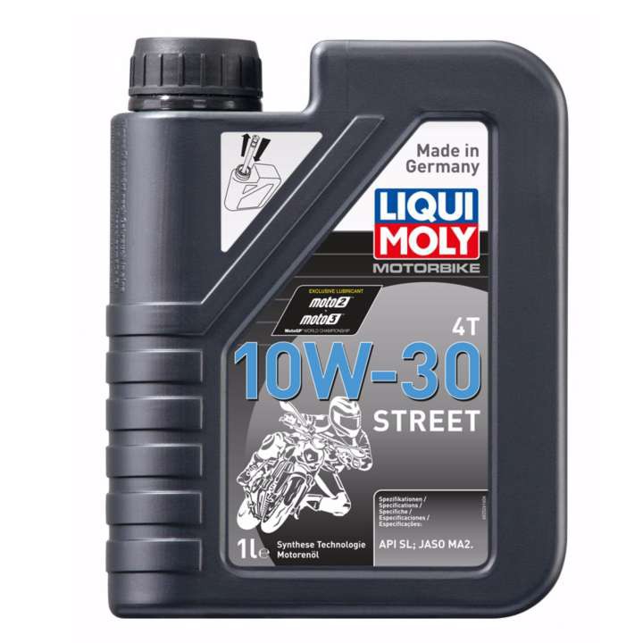 Nhớt xe máy số Liqui Moly Motorbike Street 4T 10W30 2526 1 lít