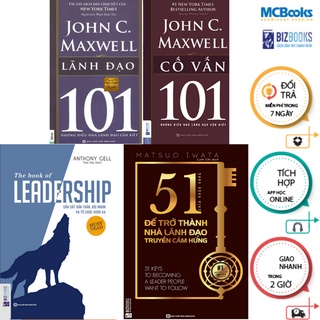 Sách- combo the book of leadership +51 chìa khóa vàng để trở thành nhà lãnh đạo+ lãnh đạo 101+cố vấn 101 mcbooks