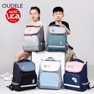 Balo trẻ em chống gù OUdeLE Chính hãng Hàng Nội Địa Trung cho bé đi học chống nước chống xước siêu nhẹ Uca Mart