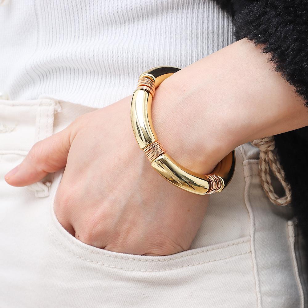 Vòng Đeo Tay Dạng Ống Tre Độc Đáo Thời Trang Cho Nữ