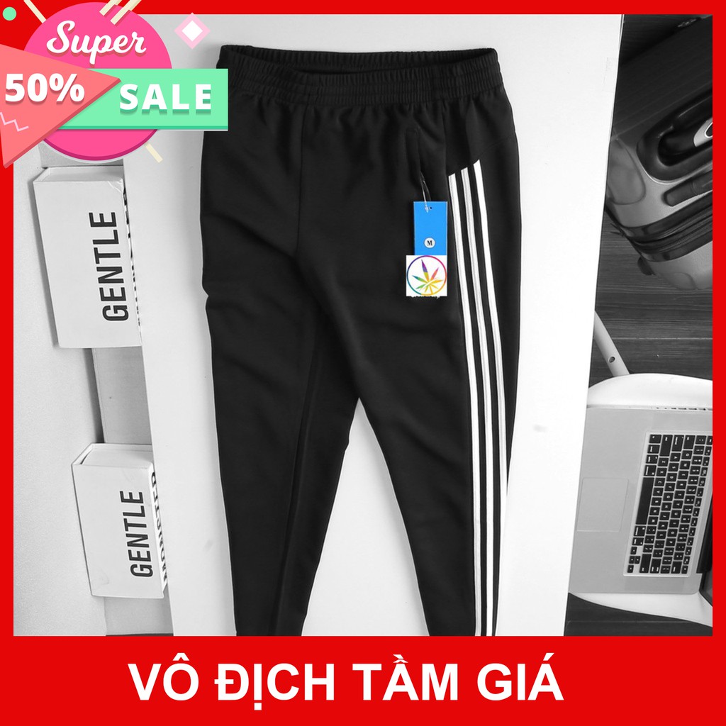 [Hàng Đẹp - FreeShip] Quần Thể Thao Jogger VNXK 3 Sọc Nam Có 5 Màu Ống Chun Chất Liệu Nỉ Da Cá Đẹp -Bảo Hành Lỗi 1 Đổi 1 | BigBuy360 - bigbuy360.vn