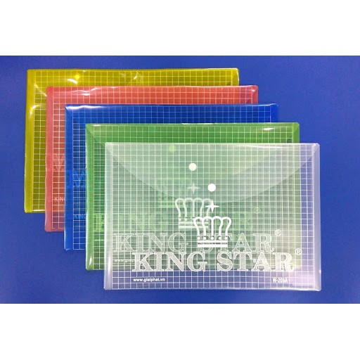 Bìa sơ mi A4 trong suốt đựng hồ sơ KingStar [Xấp 12 cái dày] Túi file đựng hồ sơ SUKADO