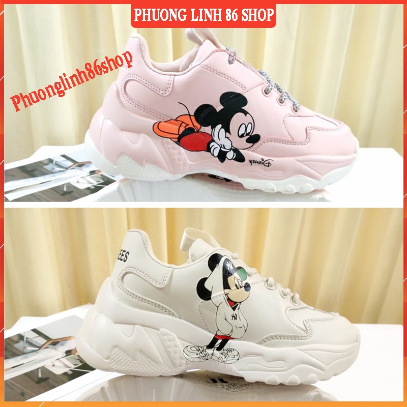 Giày Sneaker M.L.B boston Mickey Phuong linh 86 shop  [hỗ trợ đổi trả]