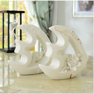 đôi cá gốm sứ