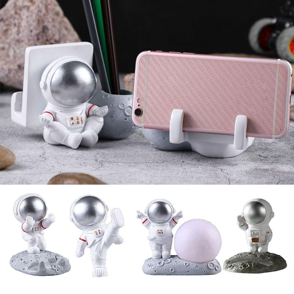 Giá Đỡ Điện Thoại Hình Tượng Phi Hành Gia Bằng Nhựa Resin Sáng Tạo